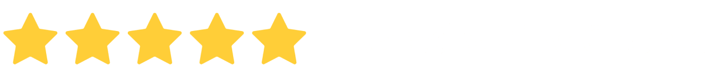 Five yellow stars with text: "Rated 5.0 By Clients" on a dark background, highlighting excellence in family lawyers Brisbane.